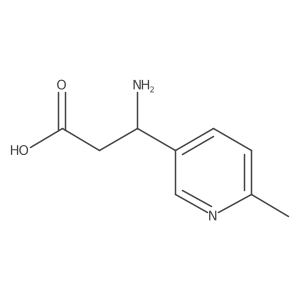 (3S)-3-amino-3-(6-methylpyridin-3-yl)propanoic Acid Structure