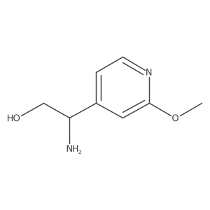 (2S)-2-Amino-2-(2-methoxy(4-pyridyl))ethan-1-ol Structure