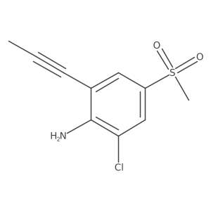 2-Chloro-4-(methylsulfonyl)-6-propynylaniline结构式