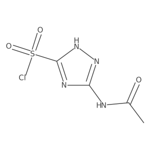 5-acetamido-4H-1,2,4-triazole-3-sulfonyl chloride Structure
