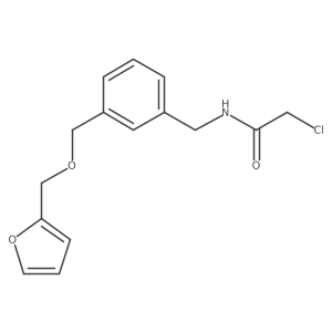 2-chloro-N-({3-[(furan-2-ylmethoxy)methyl]phenyl}methyl)acetamide Structure