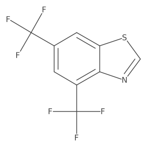 4,6-Bis(trifluoromethyl)benzothiazole结构式