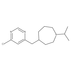 4-((6-Chloropyrimidin-4-yl)methyl)-1-isopropylazepane Structure