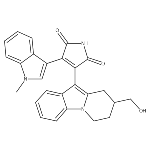 3-(8-(Hydroxymethyl)-6,7,8,9-tetrahydropyrido[1,2-a]indol-10-yl)-4-(1-methyl-1H-indol-3-yl)-1H-pyrrole-2,5-dione Structure