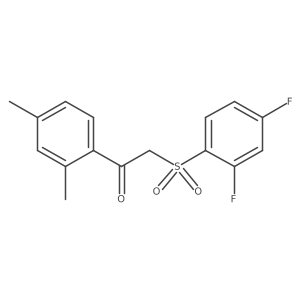 2-[(2,4-Difluorophenyl)sulfonyl]-1-(2,4-dimethylphenyl)ethanone Structure
