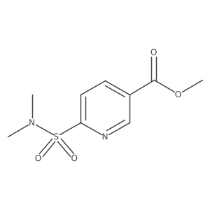 Methyl 6-(N,N-dimethylsulfamoyl)nicotinate结构式