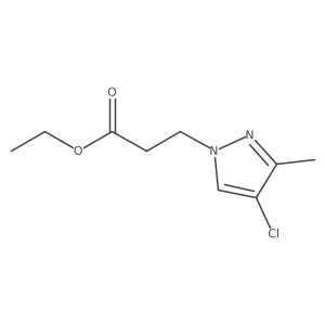 Ethyl 3-(4-chloro-3-methyl-1H-pyrazol-1-yl)propanoate Structure