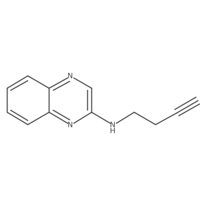 N-(But-3-yn-1-yl)quinoxalin-2-amine Structure