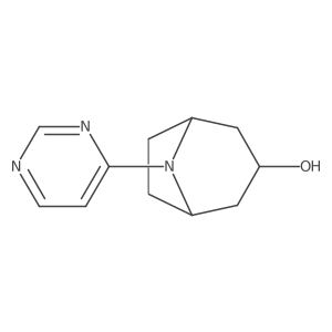 8-(Pyrimidin-4-yl)-8-azabicyclo[3.2.1]octan-3-ol Structure