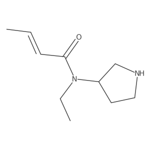 n-Ethyl-N-(pyrrolidin-3-yl)but-2-enamide Structure