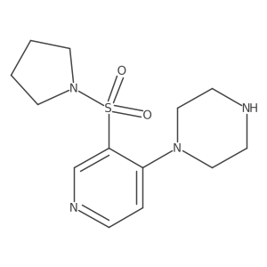1-(3-(Pyrrolidin-1-ylsulfonyl)pyridin-4-yl)piperazine Structure