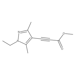 Methyl 3-(1-ethyl-3,5-dimethyl-1H-pyrazol-4-yl)propiolate结构式