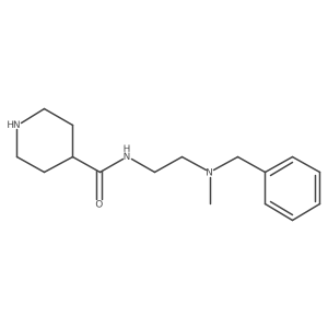 N-{2-[benzyl(methyl)amino]ethyl}piperidine-4-carboxamide Structure