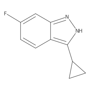3-Cyclopropyl-6-fluoro-1H-indazole结构式
