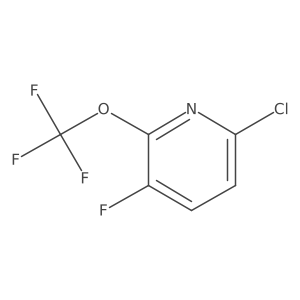 6-Chloro-3-fluoro-2-(trifluoromethoxy)pyridine结构式