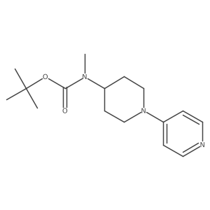 Tert-butyl methyl(1-(pyridin-4-yl)piperidin-4-yl)carbamate Structure