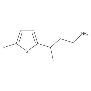 3-(5-Methylthiophen-2-yl)butan-1-amine结构式