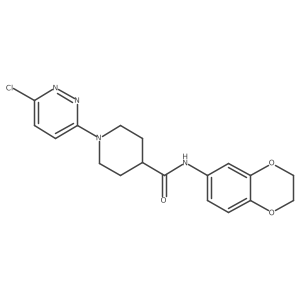 1-(6-chloropyridazin-3-yl)-N-(2,3-dihydrobenzo[b][1,4]dioxin-6-yl)piperidine-4-carboxamide Structure