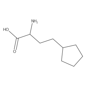 2-Amino-4-cyclopentylbutanoic acid Structure