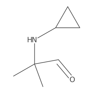2-(Cyclopropylamino)-2-methylpropanal结构式