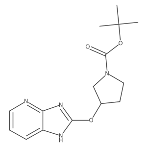 tert-Butyl 3-((3H-imidazo[4,5-b]pyridin-2-yl)oxy)pyrrolidine-1-carboxylate Structure