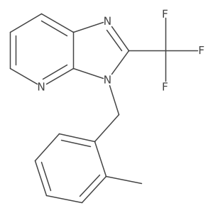 3-(2-methylbenzyl)-2-(trifluoromethyl)-3H-imidazo[4,5-b]pyridine Structure