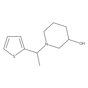 (3R)-1-(1-(thiophen-2-yl)ethyl)piperidin-3-ol Structure