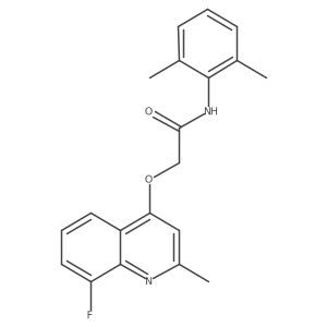 N-(2,6-Dimethylphenyl)-2-((8-fluoro-2-methylquinolin-4-yl)oxy)acetamide结构式