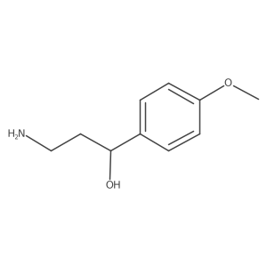 3-Amino-1-(4-methoxyphenyl)propan-1-ol结构式