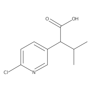 2-(6-Chloropyridin-3-yl)-3-methylbutanoic acid Structure