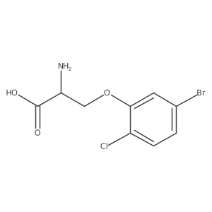 O-(5-Bromo-2-chlorophenyl)-L-serine结构式