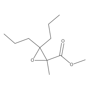 Methyl 2-methyl-3,3-dipropyloxirane-2-carboxylate结构式