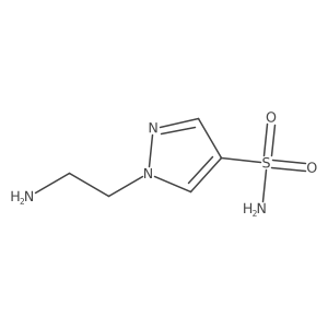 1-(2-aminoethyl)-1H-pyrazole-4-sulfonamide结构式