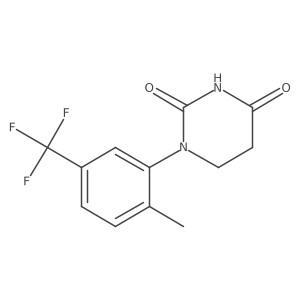 1-[2-Methyl-5-(trifluoromethyl)phenyl]hexahydropyrimidine-2,4-dione结构式