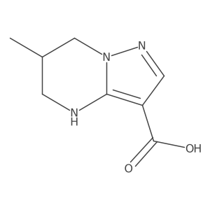 6-methyl-4H,5H,6H,7H-pyrazolo[1,5-a]pyrimidine-3-carboxylic acid Structure