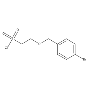 2-[(4-Bromophenyl)methoxy]ethane-1-sulfonyl chloride结构式