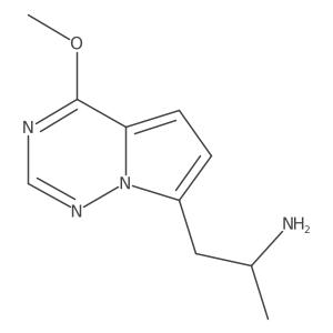 1-(4-Methoxypyrrolo[2,1-f][1,2,4]triazin-7-yl)propan-2-amine Structure