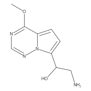 2-Amino-1-(4-methoxypyrrolo[2,1-f][1,2,4]triazin-7-yl)ethan-1-ol Structure