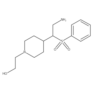 1-Piperidineethanol, 4-[2-amino-1-(phenylsulfonyl)ethyl]-结构式