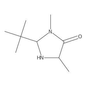 2-tert-Butyl-3,5-dimethyl-4-imidazolidinone, (2R,5S)- Structure