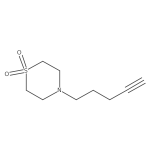 4-(Pent-4-yn-1-yl)-1lambda6-thiomorpholine-1,1-dione Structure
