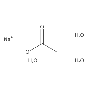 Sodium acetate trihydrate-2-13C Structure