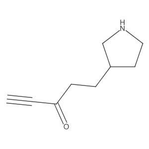 5-(Pyrrolidin-3-yl)pent-1-yn-3-one Structure