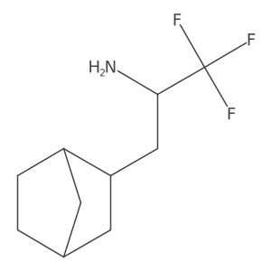 3-{Bicyclo[2.2.1]heptan-2-yl}-1,1,1-trifluoropropan-2-amine Structure