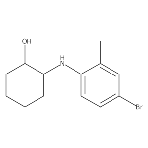 (1S,2S)-2-[(4-bromo-2-methylphenyl)amino]cyclohexan-1-ol Structure