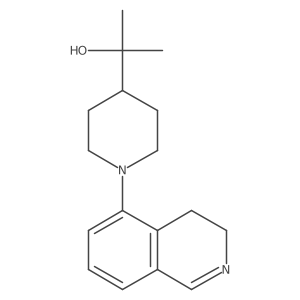2-(1-(3,4-Dihydroisoquinolin-5-yl)piperidin-4-yl)propan-2-ol Structure