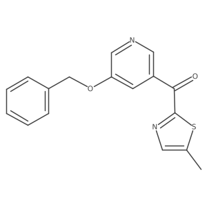 (5-(Benzyloxy)pyridin-3-yl)(5-methylthiazol-2-yl)methanone Structure