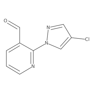 2-(4-Chloro-1H-pyrazol-1-yl)pyridine-3-carbaldehyde Structure