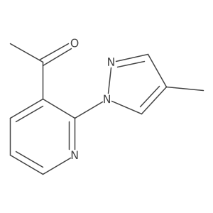 1-[2-(4-Methyl-1H-pyrazol-1-yl)pyridin-3-yl]ethan-1-one Structure