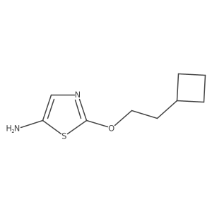 2-(2-Cyclobutylethoxy)-1,3-thiazol-5-amine结构式